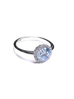 Anello Stocco Gioielli Donna in Oro bianco Zircone ANS 112 - ANS 112